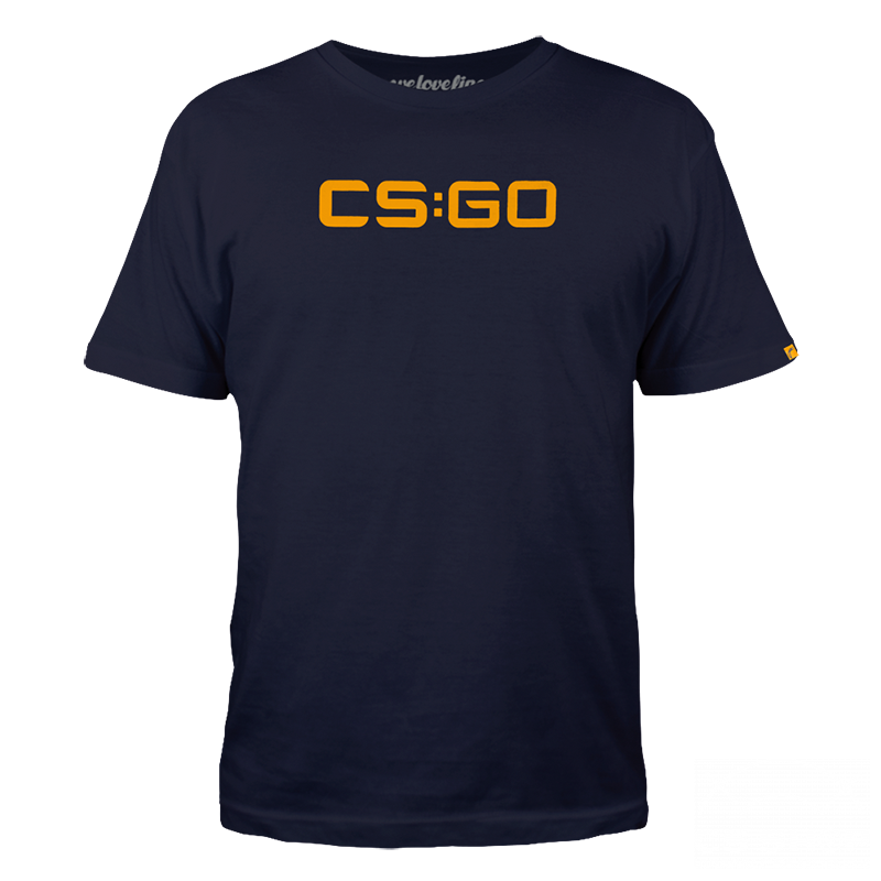 CS:GO T-Shirt - CS:GO logo, orange - Valve Merchandise - CS SHOP